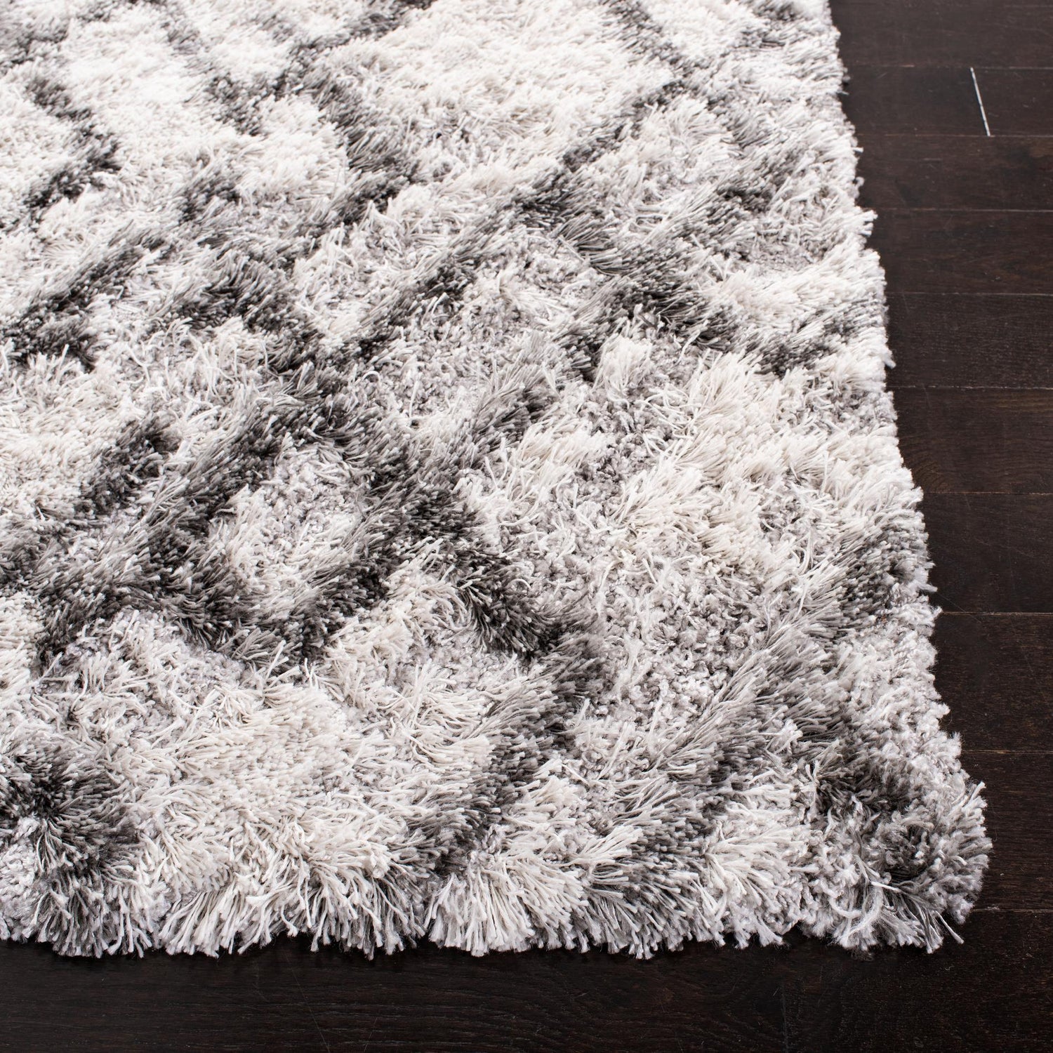 Safavieh Horizon Shag Hzn894F Grey/Ivory Rug - Safavieh - hzn894f - 3r