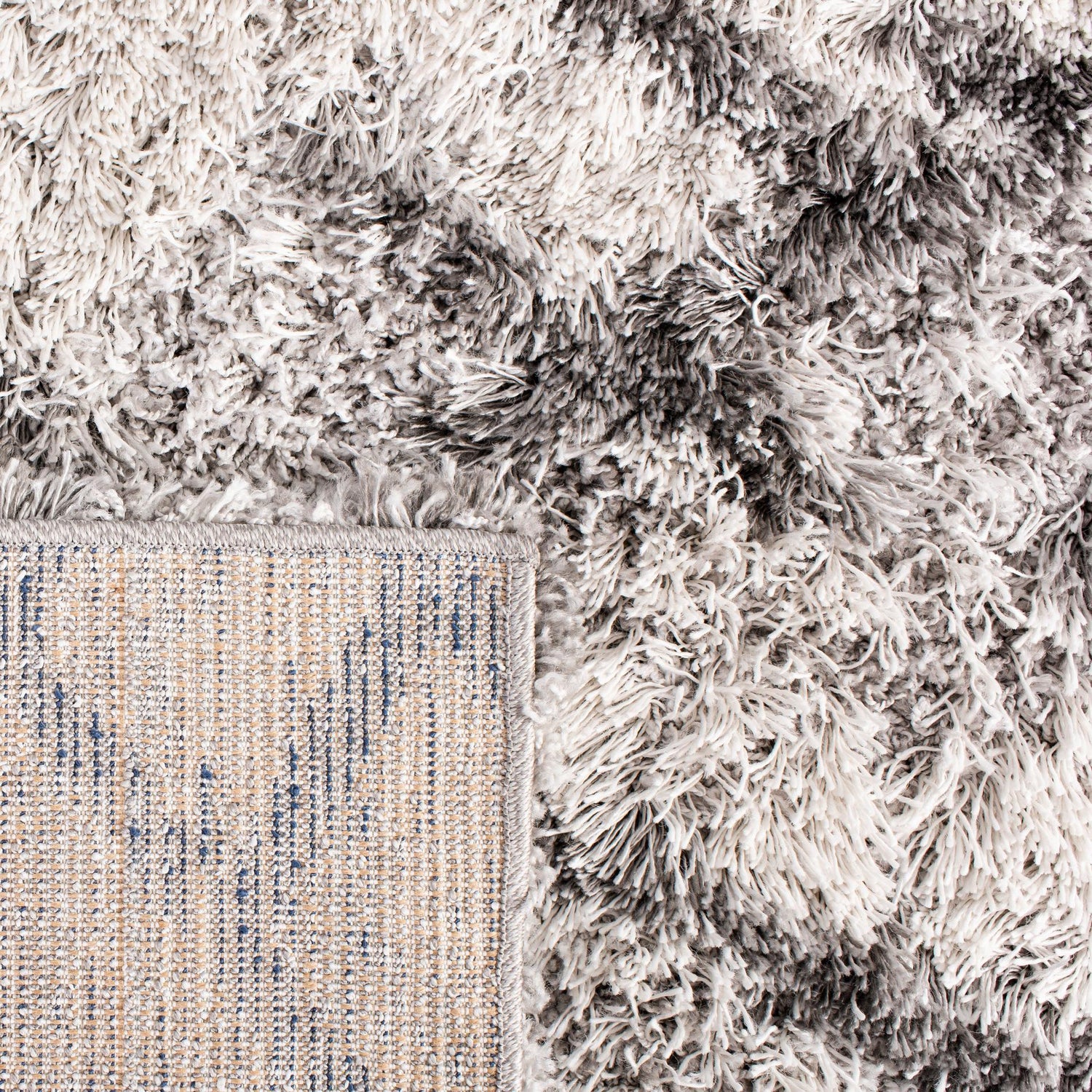 Safavieh Horizon Shag Hzn894F Grey/Ivory Rug - Safavieh - hzn894f - 3r