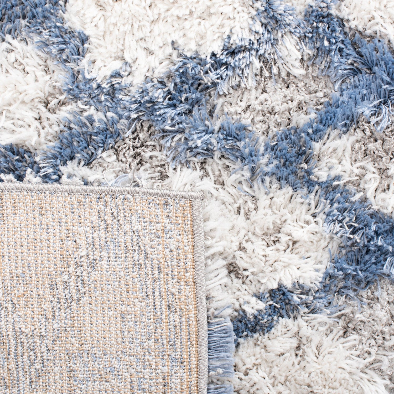 Safavieh Horizon Shag Hzn894M Ivory/Blue Rugs - Safavieh - hzn894m - 7r