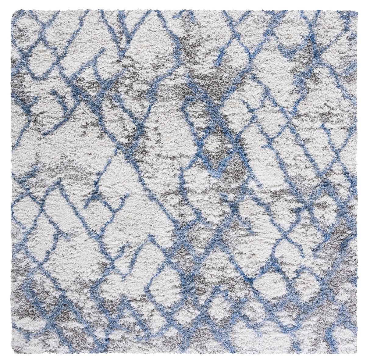 Safavieh Horizon Shag Hzn894M Ivory/Blue Rugs - Safavieh - hzn894m - 7sq