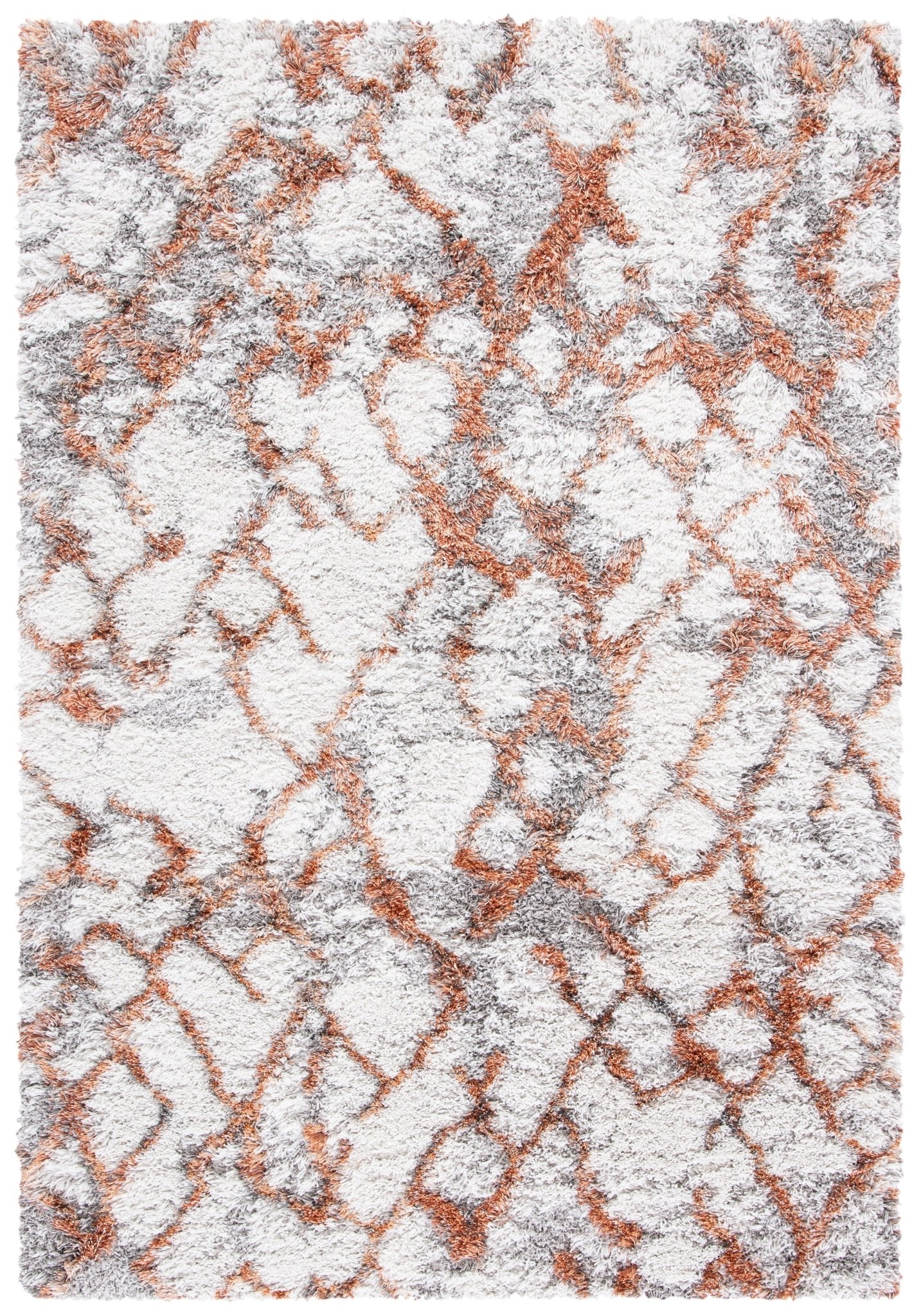 Safavieh Horizon Shag Hzn894P Ivory/Rust Rugs - Safavieh - hzn894p - 3