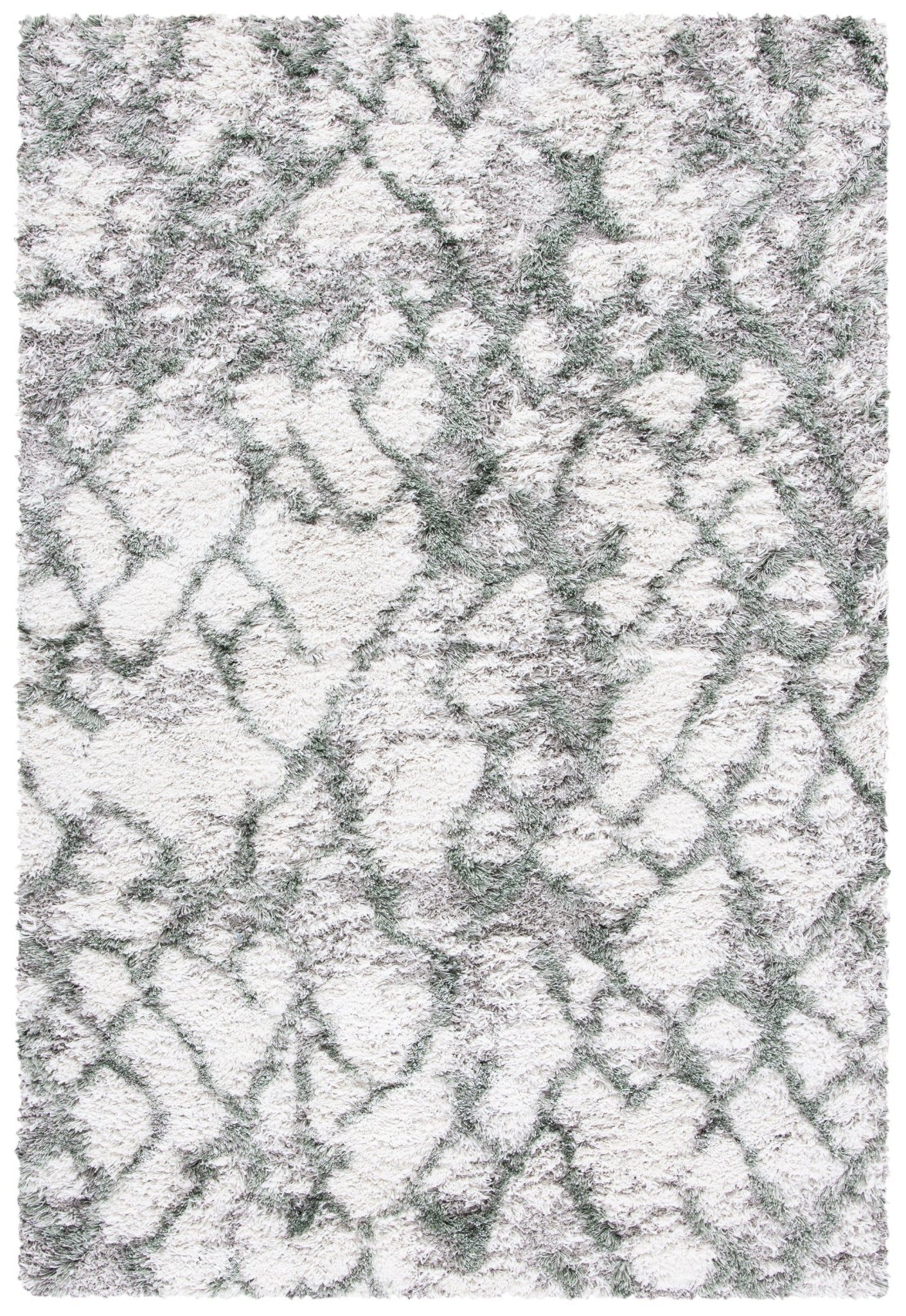 Safavieh Horizon Shag Hzn894Y Ivory/Green Rugs - Safavieh - hzn894y - 3