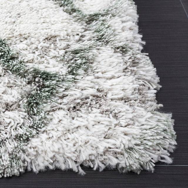 Safavieh Horizon Shag Hzn894Y Ivory/Green Rugs - Safavieh - hzn894y - 7r