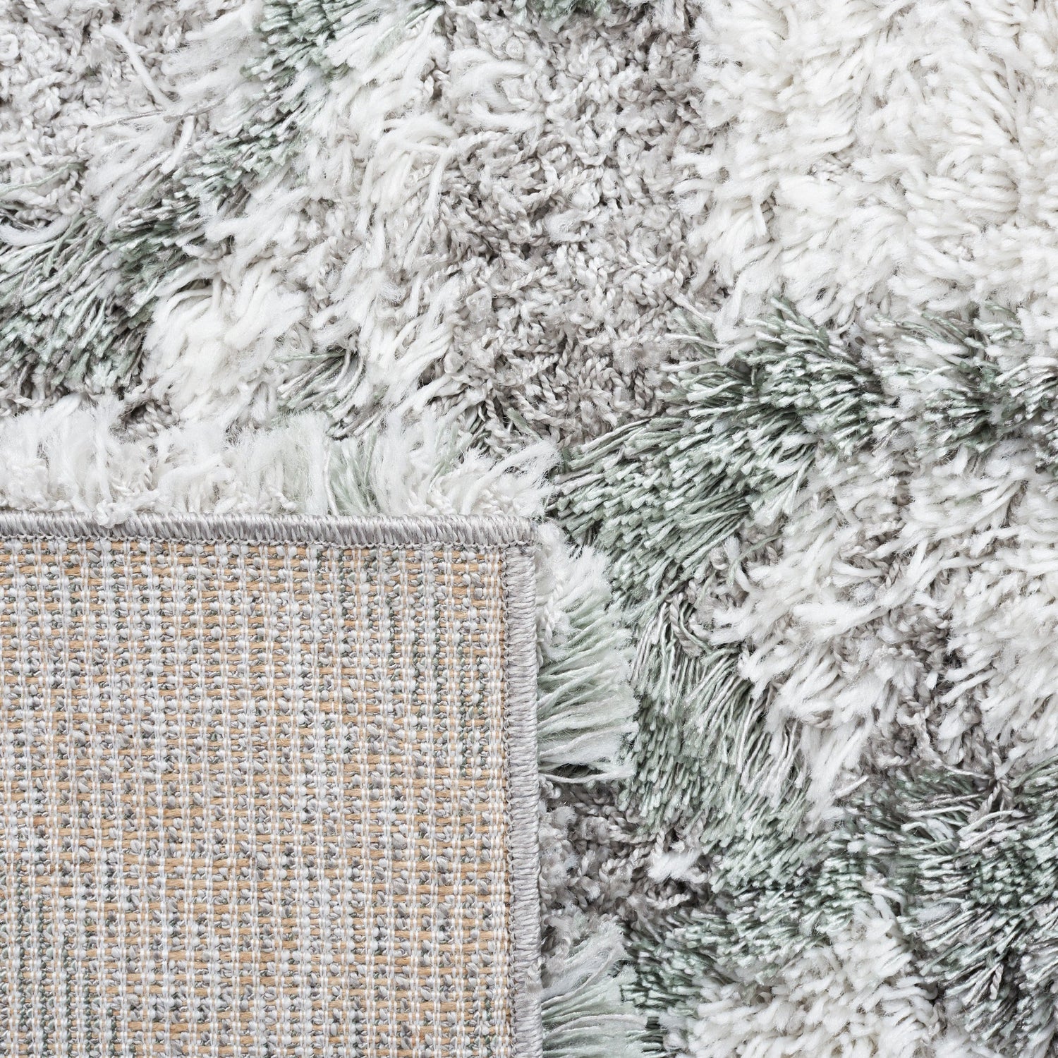 Safavieh Horizon Shag Hzn894Y Ivory/Green Rugs - Safavieh - hzn894y - 7r