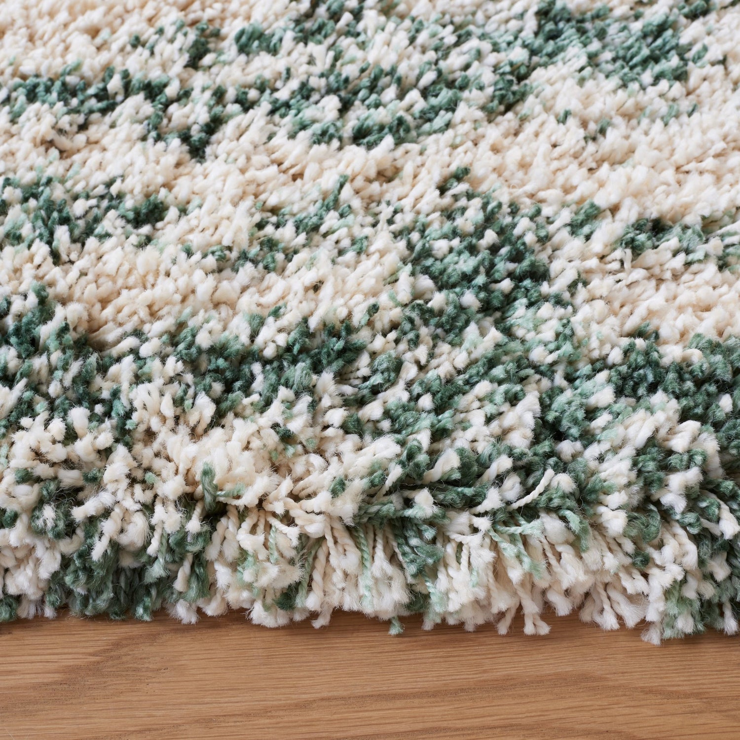 Safavieh Hudson Shag Sgh206Y Ivory/Green Rug - Safavieh - sgh206y - 4sq