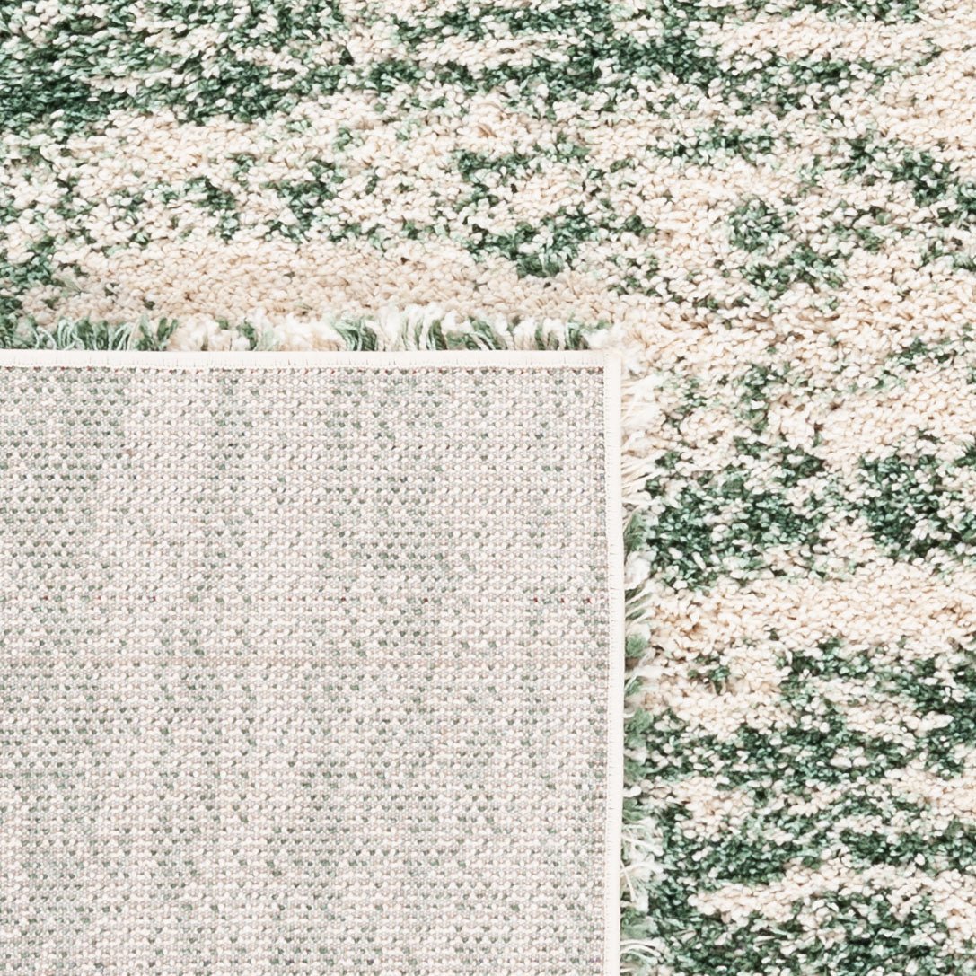Safavieh Hudson Shag Sgh206Y Ivory/Green Rug - Safavieh - sgh206y - 7r