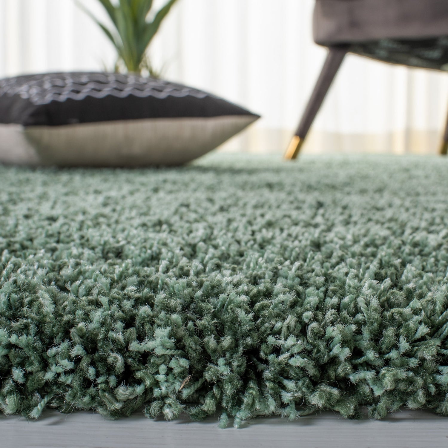 Safavieh Hudson Shag Sgh220Y Green Rug - Safavieh - sgh220y - 4