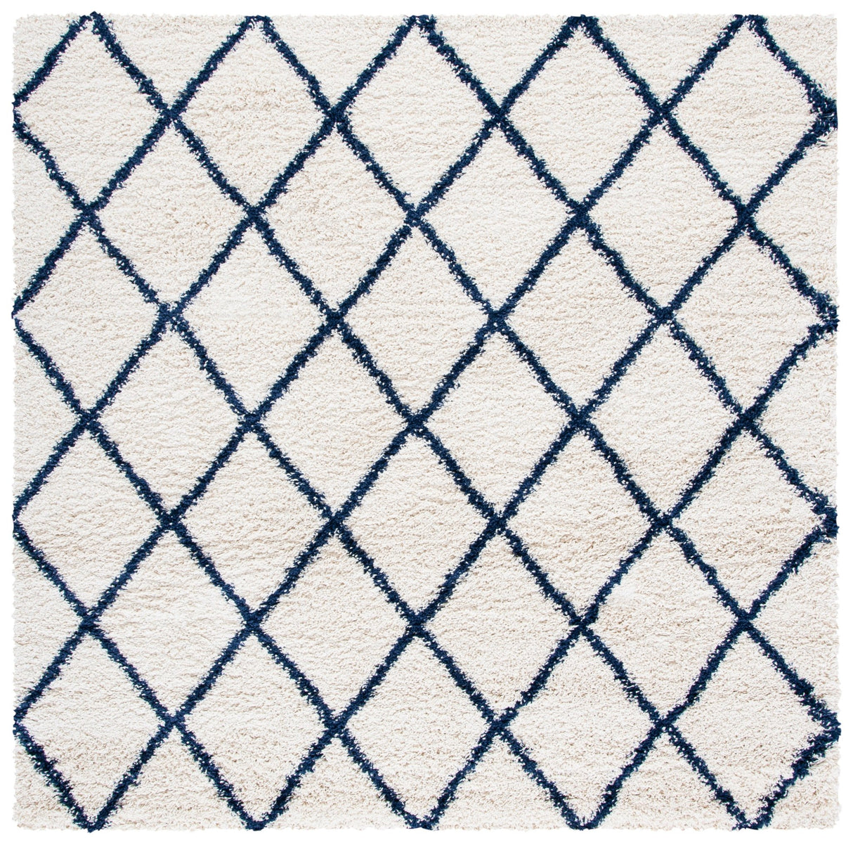 Safavieh Hudson Shag Sgh222E Ivory/Navy Rugs - Safavieh - sgh222e - 7sq