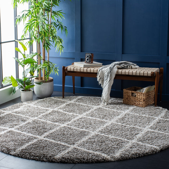 Safavieh Hudson Shag Sgh222F Grey/Ivory Rugs - Safavieh - sgh222f - 7r