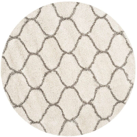 Safavieh Hudson Shag Sgh280A Ivory/Grey Rug - Safavieh - sgh280a - 3r