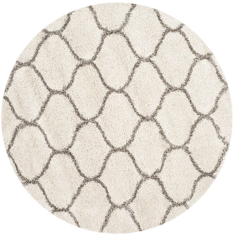 Safavieh Hudson Shag Sgh280A Ivory/Grey Rug - Safavieh - sgh280a - 7r