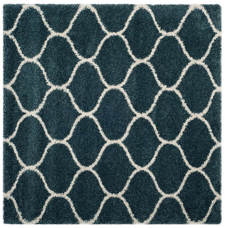 Safavieh Hudson Shag Sgh280L Slate Blue/Ivory Rug - Safavieh - sgh280l - 3sq