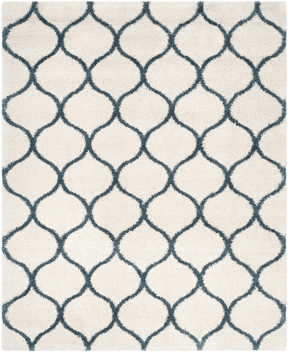 Safavieh Hudson Shag Sgh280T Ivory/Slate Blue Rug - Safavieh - sgh280t - 28