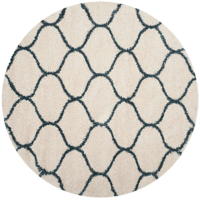 Safavieh Hudson Shag Sgh280T Ivory/Slate Blue Rug - Safavieh - sgh280t - 3r
