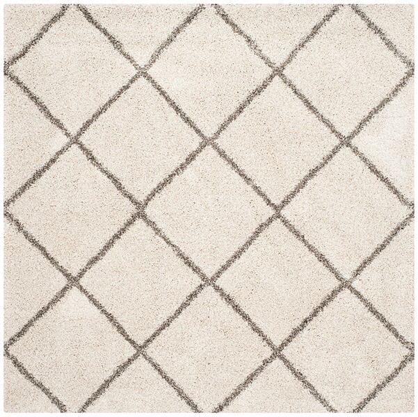Safavieh Hudson Shag Sgh281A Ivory/Grey Rug - Safavieh - sgh281a - 7sq