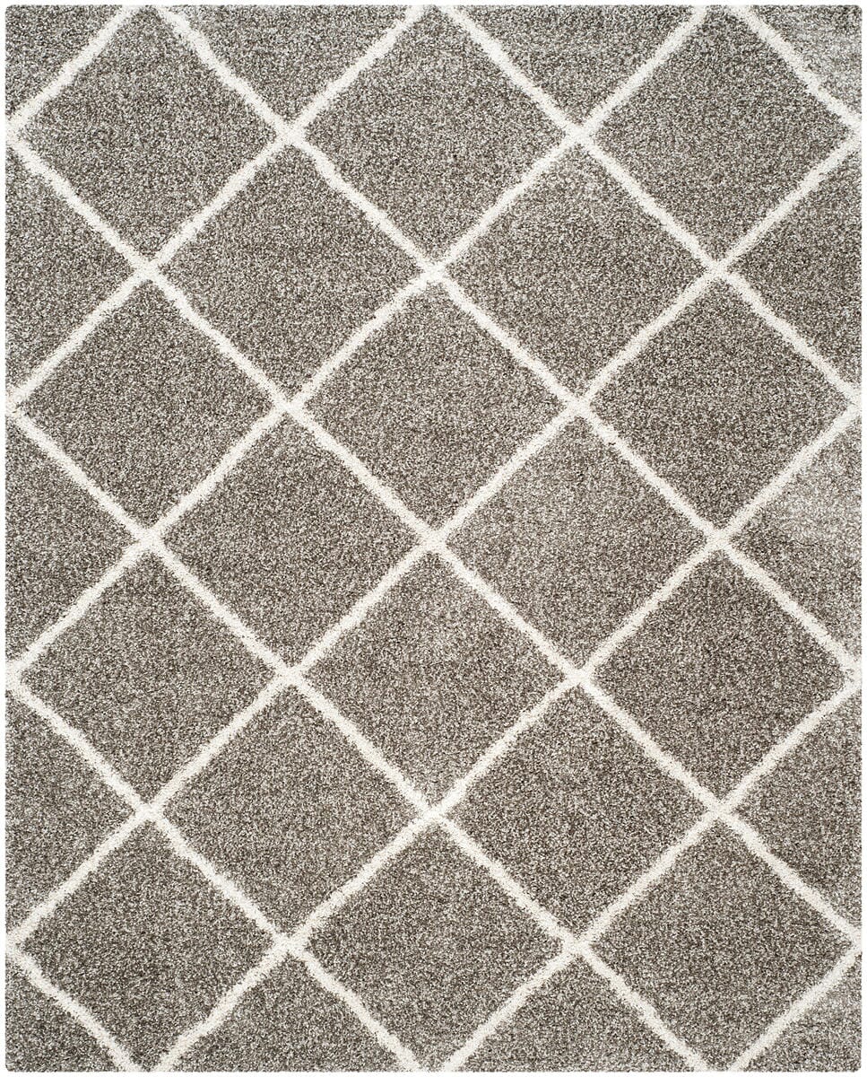 Safavieh Hudson Shag Sgh281B Grey/Ivory Rug - Safavieh - sgh281b - 7r