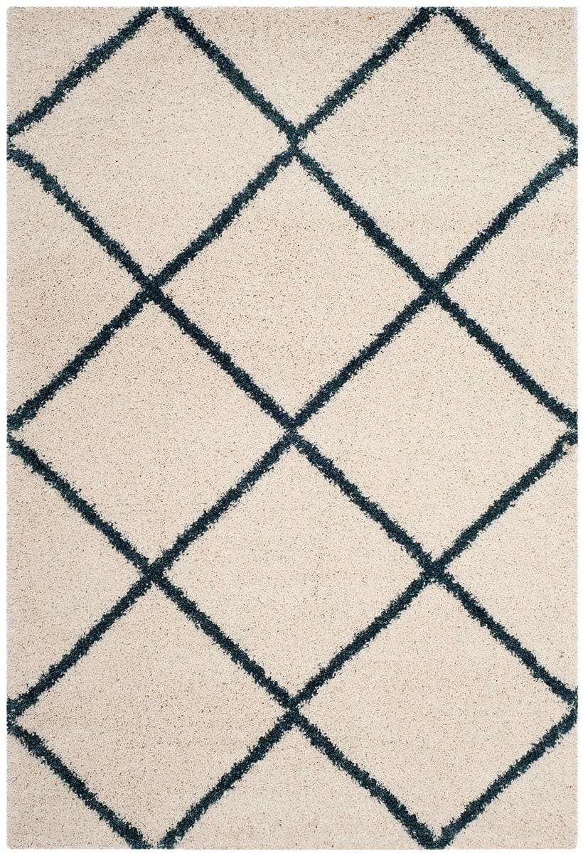 Safavieh Hudson Shag Sgh281T Ivory/Slate Blue Rug - Safavieh - sgh281t - 2