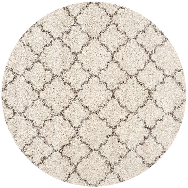 Safavieh Hudson Shag Sgh282A Ivory/Grey Rug - Safavieh - sgh282a - 3r