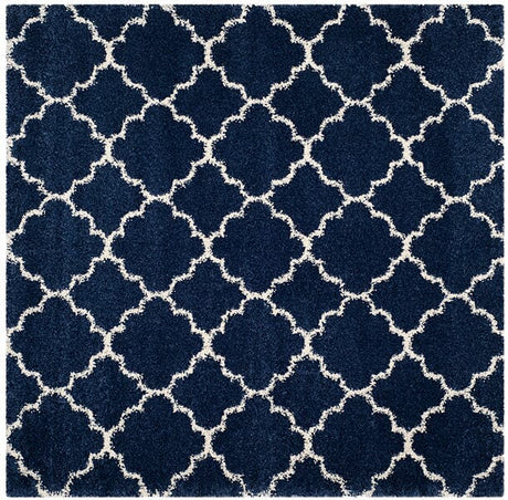 Safavieh Hudson Shag Sgh282C Navy/Ivory Rug - Safavieh - sgh282c - 3r