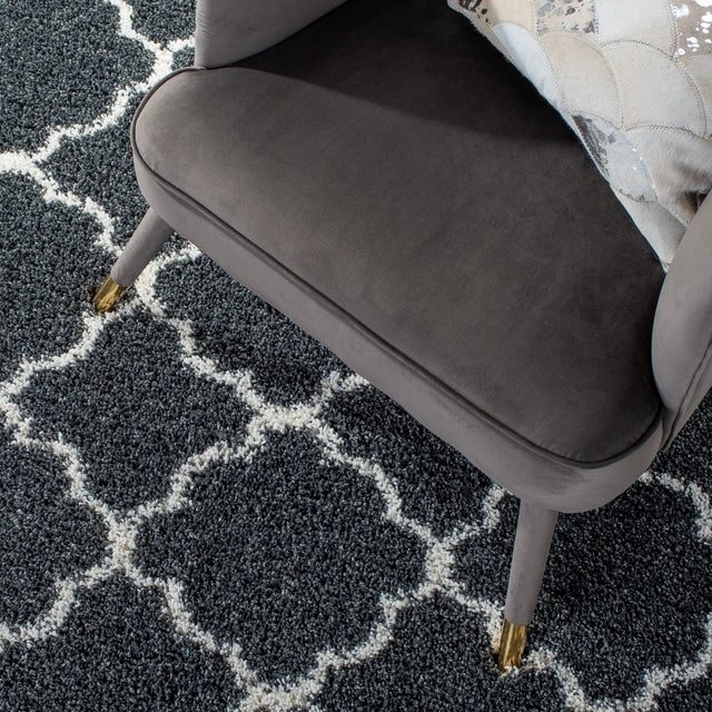 Safavieh Hudson Shag Sgh282G Dark Grey/Ivory Rugs - Safavieh - sgh282g - 7r