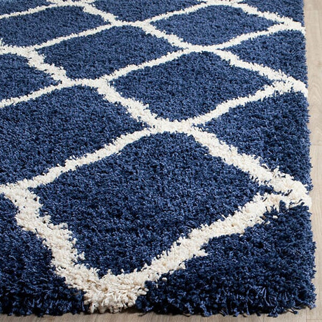 Safavieh Hudson Shag Sgh283C Navy/Ivory Rug - Safavieh - sgh283c - 2