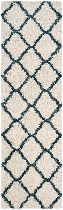 Safavieh Hudson Shag Sgh283T Ivory/Slate Blue Rug - Safavieh - sgh283t - 24