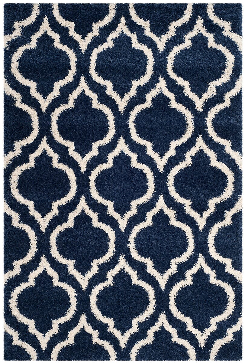 Safavieh Hudson Shag Sgh284C Navy/Ivory Rug - Safavieh - sgh284c - 2