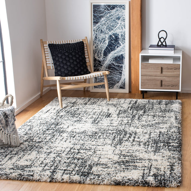Safavieh Hudson Shag Sgh294A Ivory/Dark Grey Rugs - Safavieh - sgh294a - 3