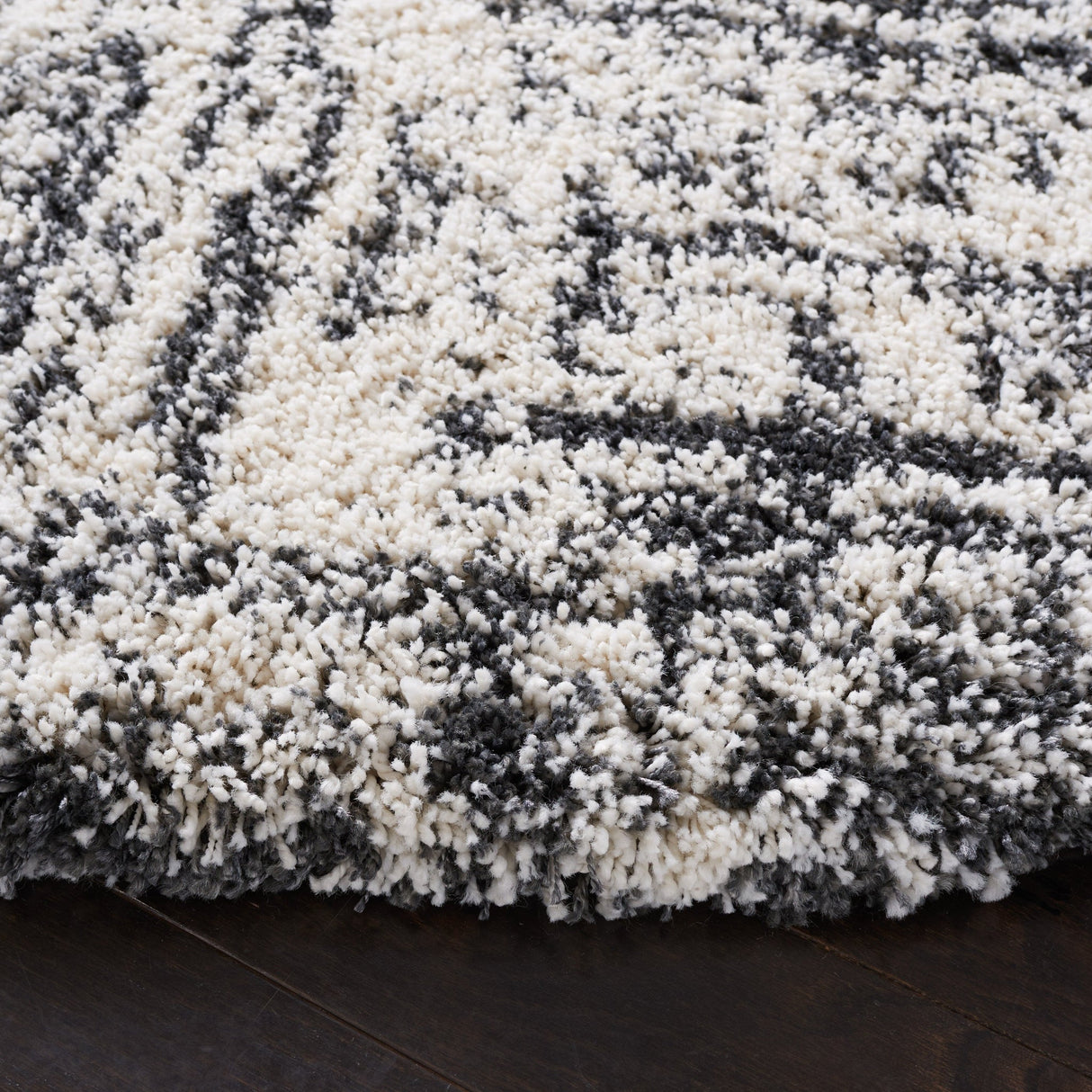 Safavieh Hudson Shag Sgh294A Ivory/Dark Grey Rugs - Safavieh - sgh294a - 7r