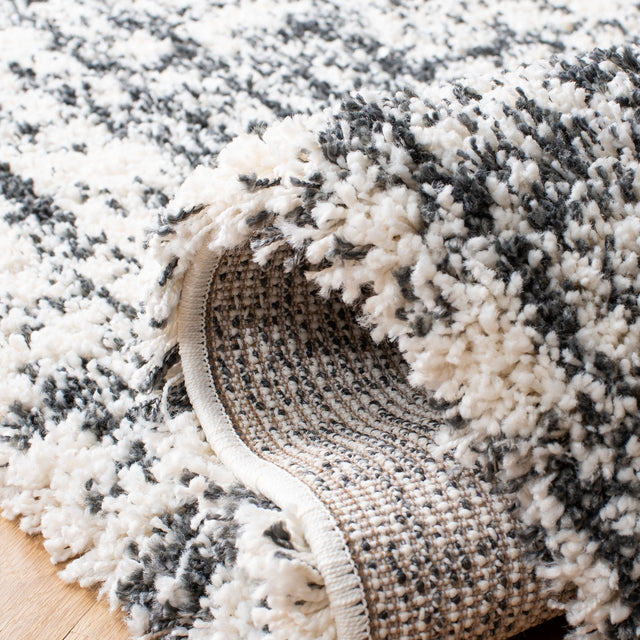 Safavieh Hudson Shag Sgh294A Ivory/Dark Grey Rugs - Safavieh - sgh294a - 7r