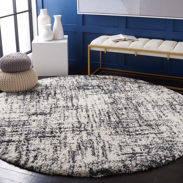 Safavieh Hudson Shag Sgh294A Ivory/Dark Grey Rugs - Safavieh - sgh294a - 7r