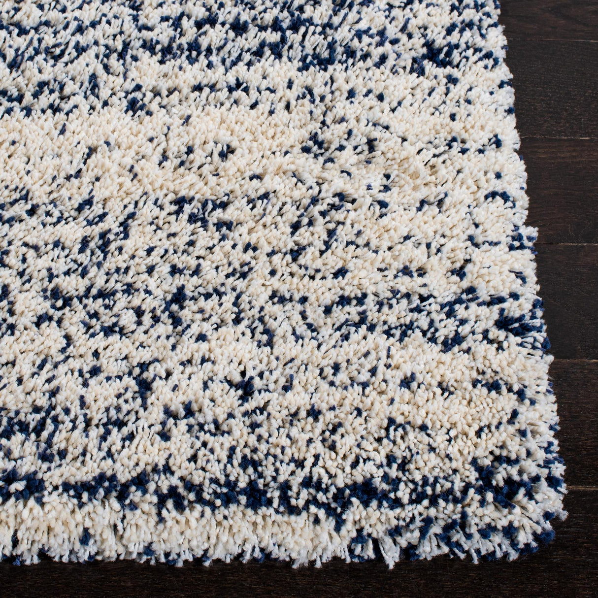Safavieh Hudson Shag Sgh295A Ivory/Navy Rugs - Safavieh - sgh295a - 7r