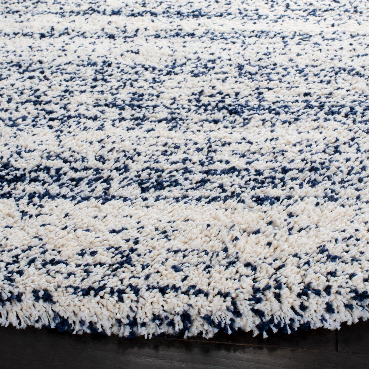Safavieh Hudson Shag Sgh295A Ivory/Navy Rugs - Safavieh - sgh295a - 7r