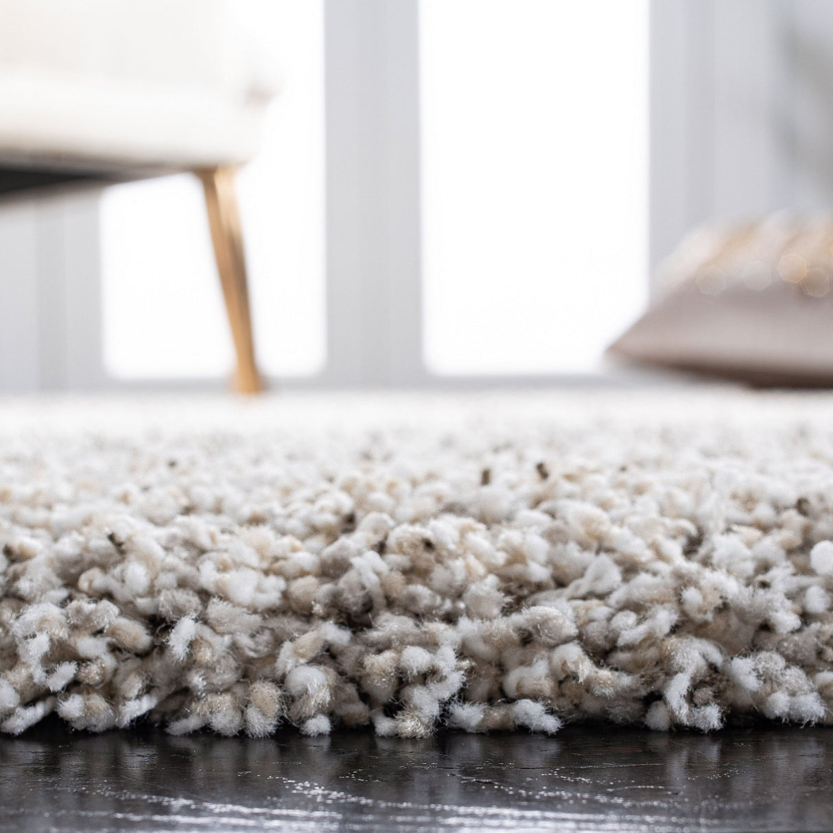 Safavieh Hudson Shag Sgh295B Ivory/Grey Rugs - Safavieh - sgh295b - 7r