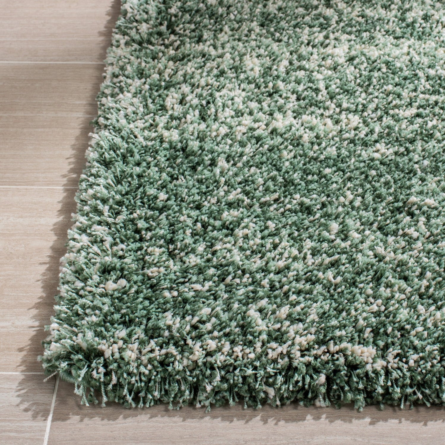 Safavieh Hudson Shag Sgh295E Green/Ivory Rugs - Safavieh - sgh295e - 7r
