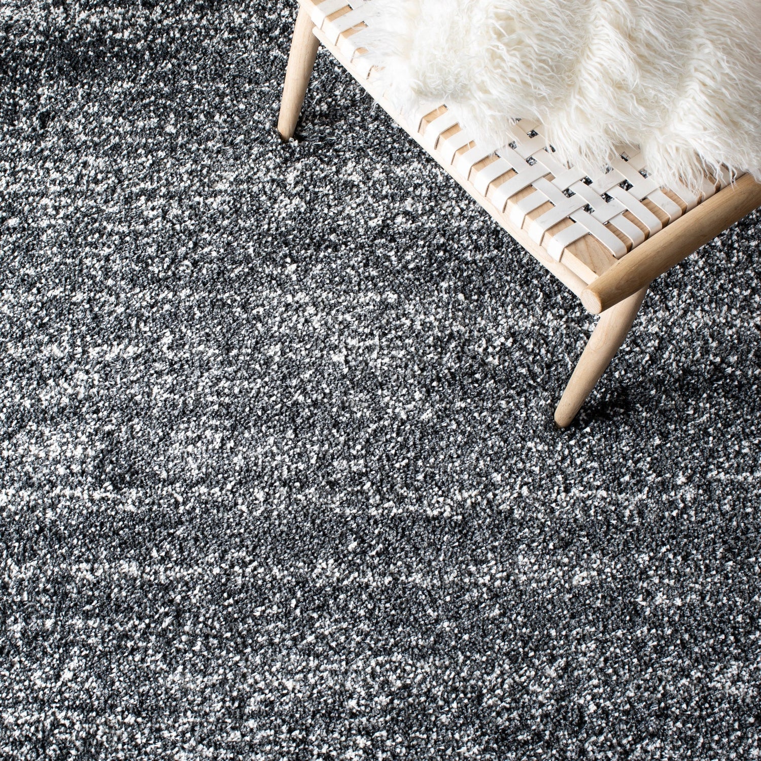 Safavieh Hudson Shag Sgh295F Dark Grey/Ivory Rugs - Safavieh - sgh295f - 7r