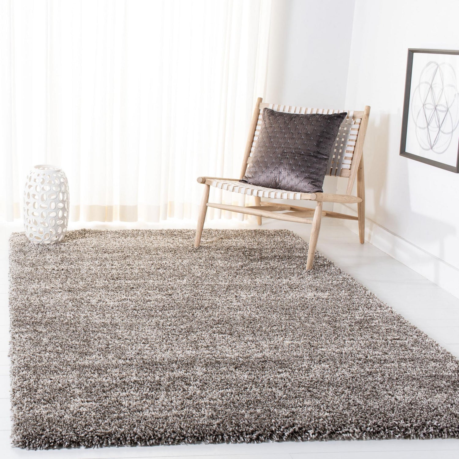 Safavieh Hudson Shag Sgh297F Grey/Ivory Rugs - Safavieh - sgh297f - 4