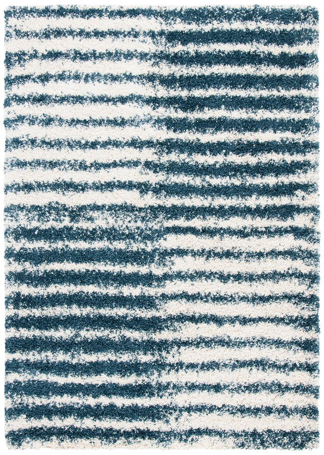 Safavieh Hudson Shag Sgh298A Ivory/Slate Blue Rugs - Safavieh - sgh298a - 3