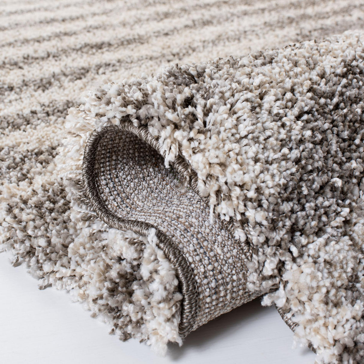 Safavieh Hudson Shag Sgh298F Grey/Ivory Rugs - Safavieh - sgh298f - 7r