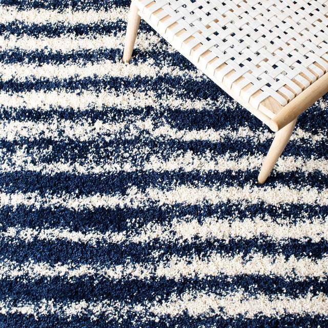 Safavieh Hudson Shag Sgh298N Navy/Ivory Rugs - Safavieh - sgh298n - 7r