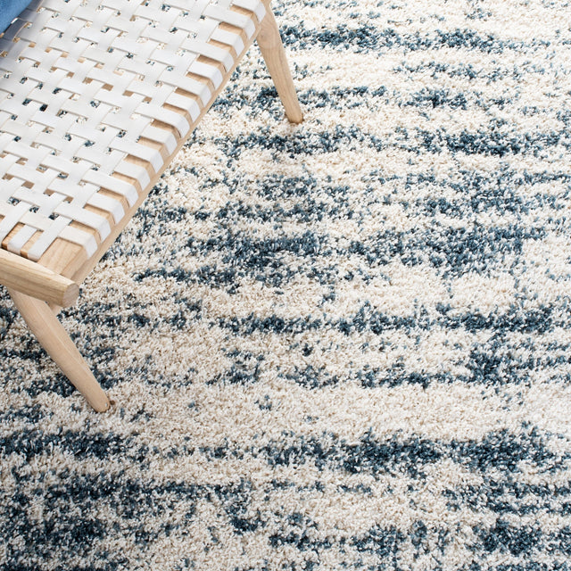 Safavieh Hudson Shag Sgh299A Ivory/Slate Blue Rugs - Safavieh - sgh299a - 7r