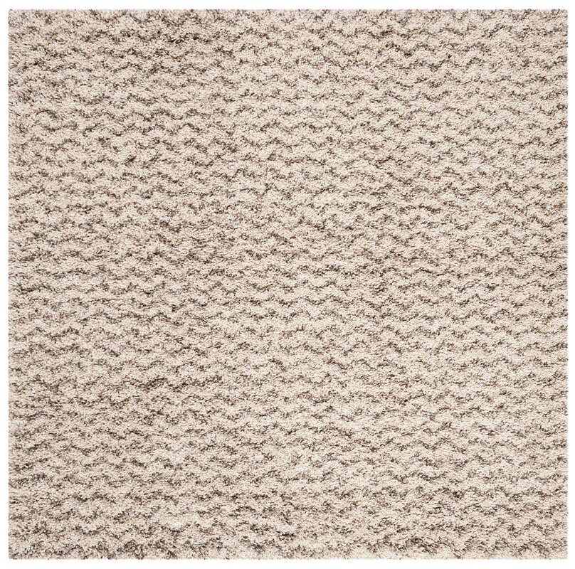 Safavieh Hudson Shag Sgh330A Ivory/Grey Rug - Safavieh - sgh330a - 3sq