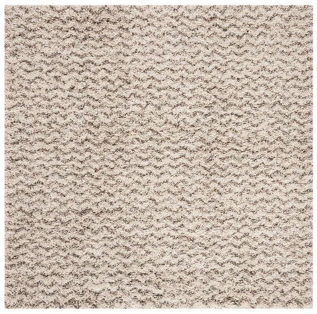 Safavieh Hudson Shag Sgh330A Ivory/Grey Rug - Safavieh - sgh330a - 3sq