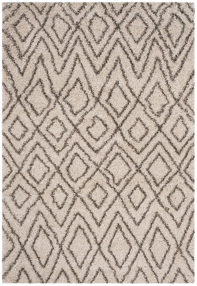 Safavieh Hudson Shag Sgh332A Ivory / Grey Rugs - Safavieh - sgh332a - 2