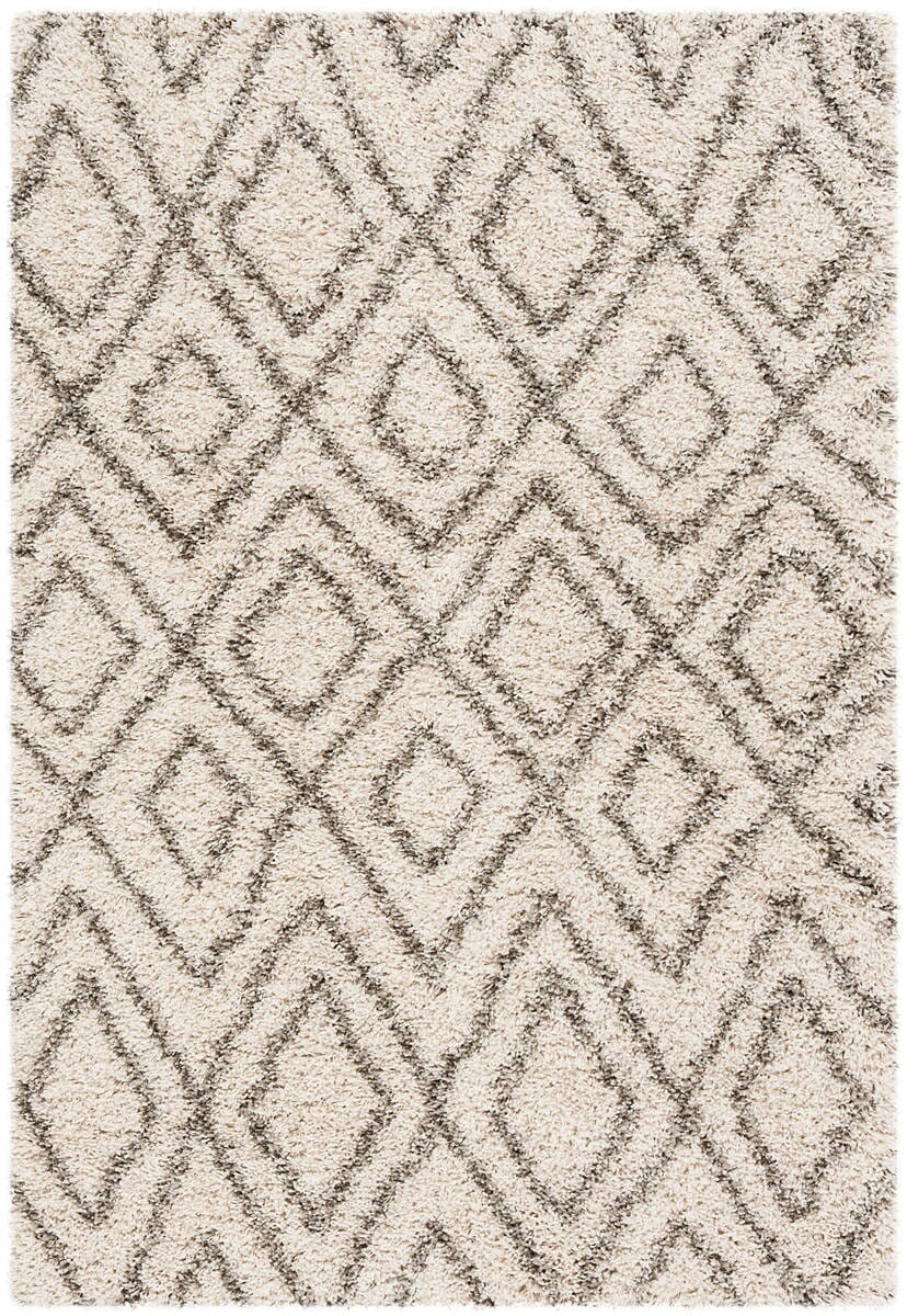 Safavieh Hudson Shag Sgh332A Ivory / Grey Rugs - Safavieh - sgh332a - 5r