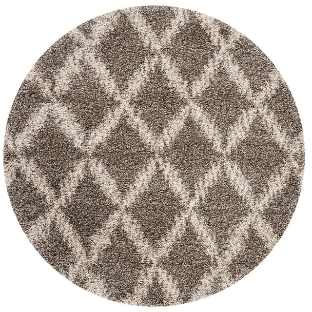 Safavieh Hudson Shag Sgh333B Grey / Ivory Rugs - Safavieh - sgh333b - 5r