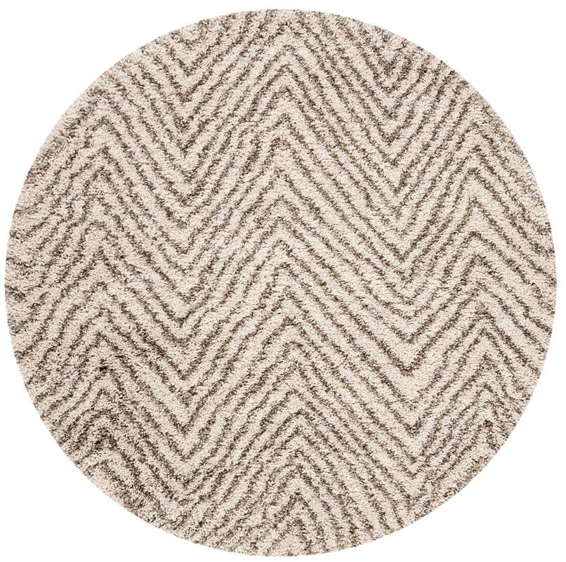 Safavieh Hudson Shag Sgh375A Ivory/Grey Rug - Safavieh - sgh375a - 5r