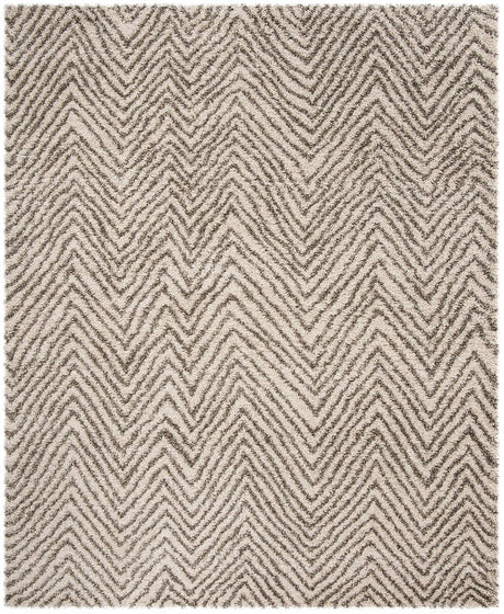 Safavieh Hudson Shag Sgh375A Ivory/Grey Rug - Safavieh - sgh375a - 5r