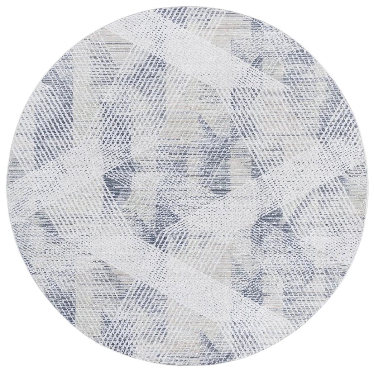 Safavieh Hunter 100 6'-7" x 6'-7" Rug in Dark Grey / Sage / Ivory