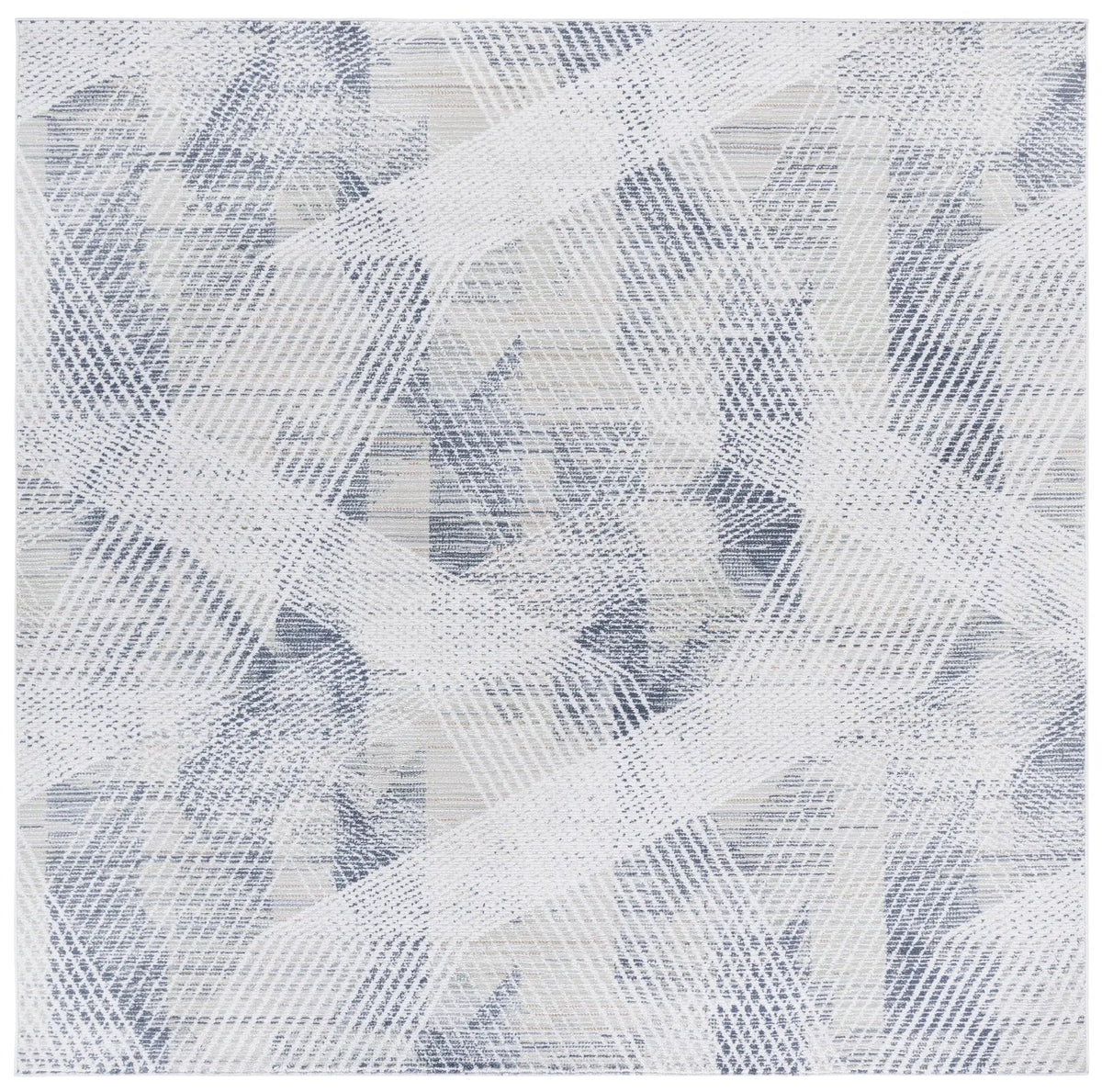 Safavieh Hunter 100 6'-7" x 6'-7" Rug in Dark Grey / Sage / Ivory